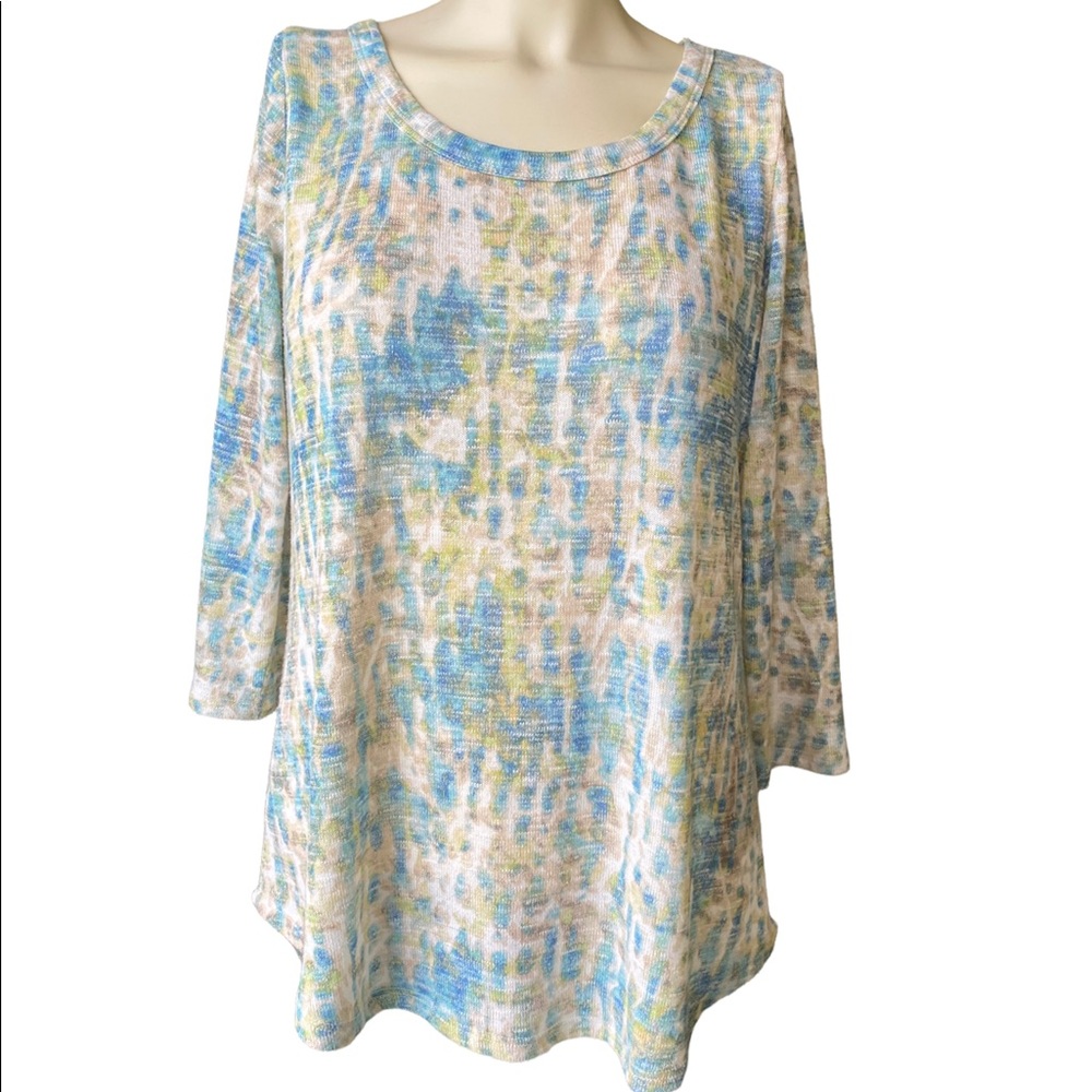 ROSE + OLIVE Women’s Casual Knit 3/4 Sleeve Tunic Top size M
